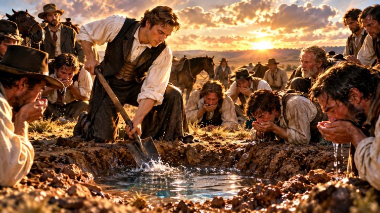 El día en que una compañía sedienta encontró agua y recordó el milagro de Moisés